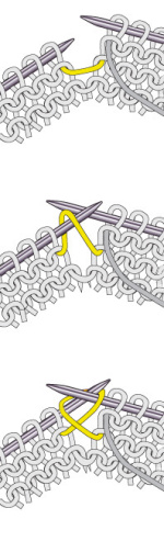 Как прибавить петлю из протяжки с наклоном вправо и влево